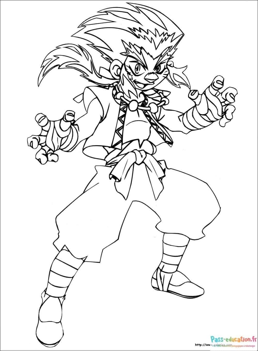 Coloriage Héros Beyblade à imprimer et colorier