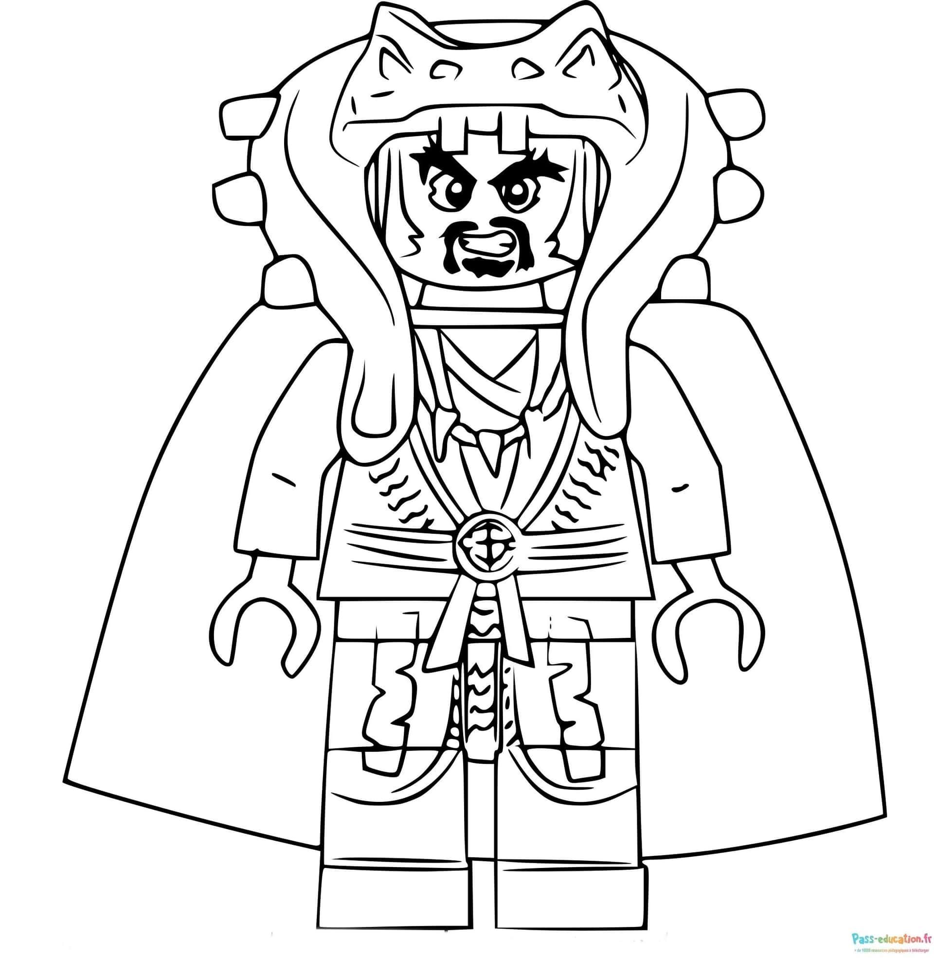Coloriage Guerrier Lego Ninjago à imprimer et colorier