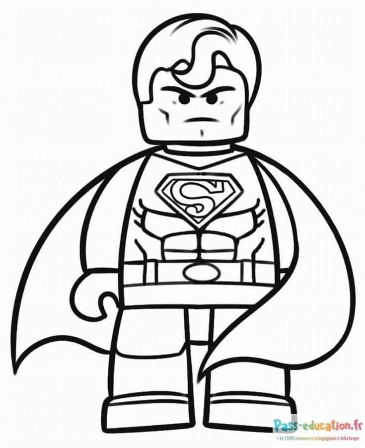 Coloriage Super-héros Lego à imprimer et colorier