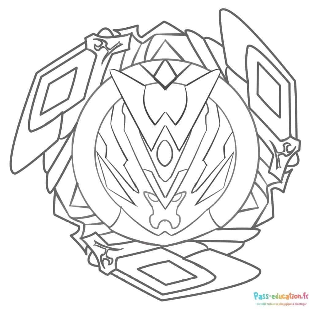 Coloriage Toupie Beyblade à imprimer et colorier