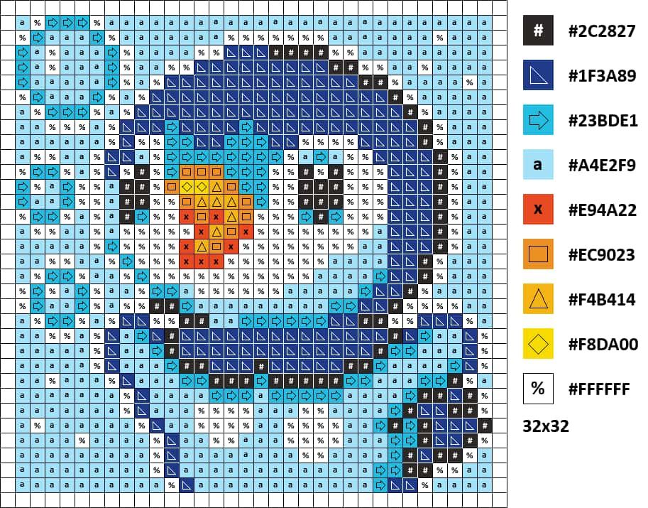 Coloriage Désolé, il semble que j'ai commis une erreur en traitant votre demande. Laissez-moi essayer à nouveau.

Pokemon Pixel à imprimer et colorier