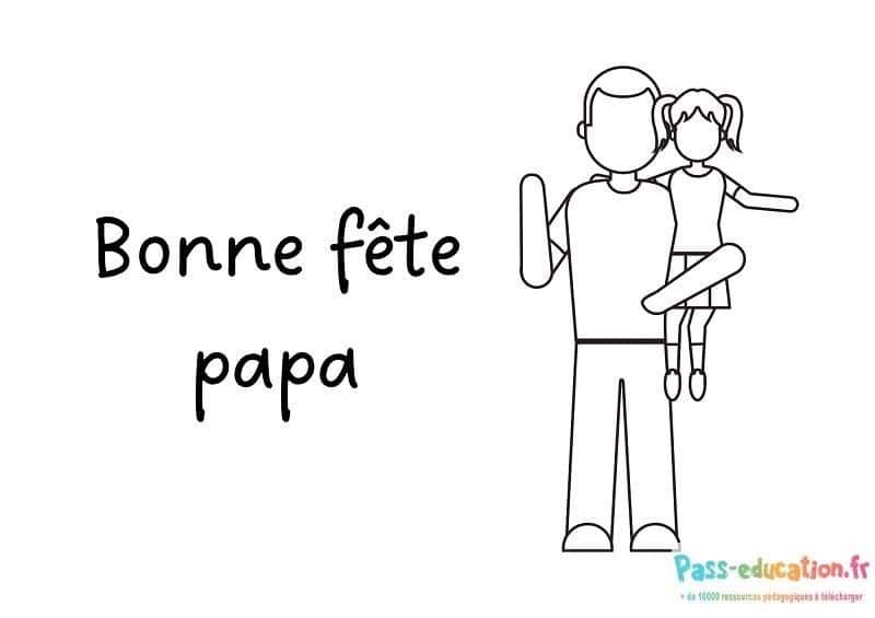 Coloriage Fête des pères à imprimer et colorier