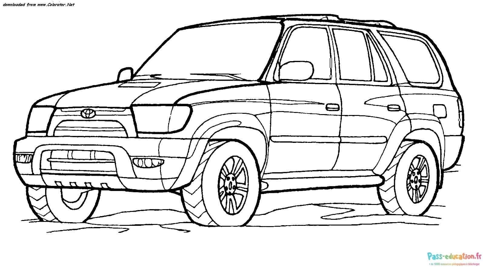 Coloriage 4x4 robuste à imprimer et colorier