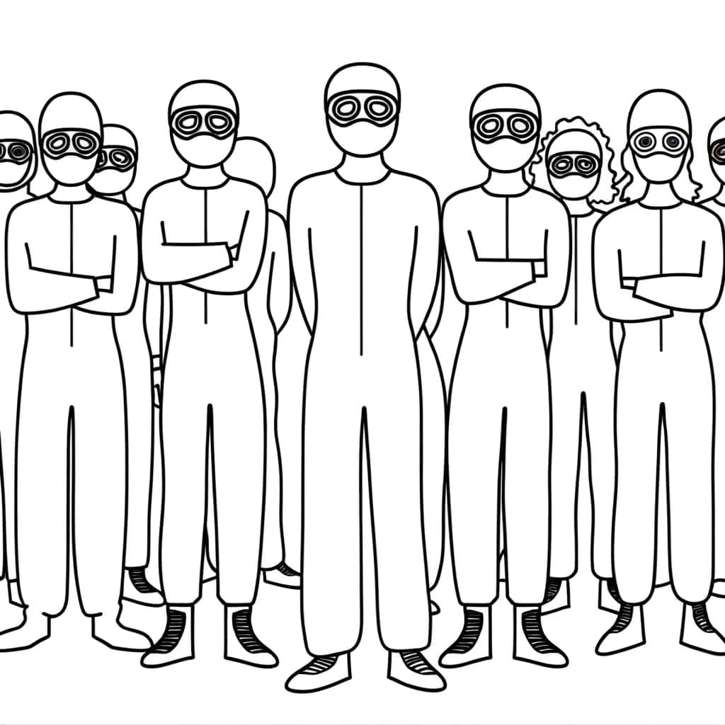 Coloriage La Casa De Papel à imprimer et colorier