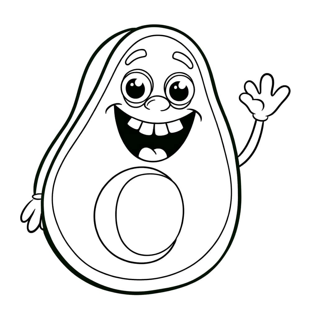 Coloriage Avocat à colorier à imprimer et colorier