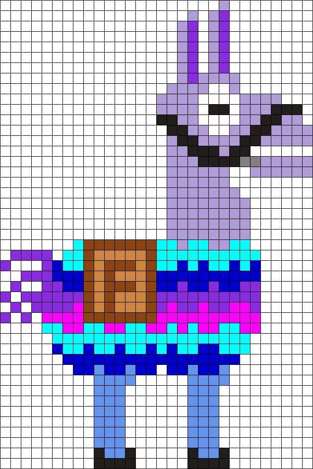 Coloriage Lama Fortnite à imprimer et colorier