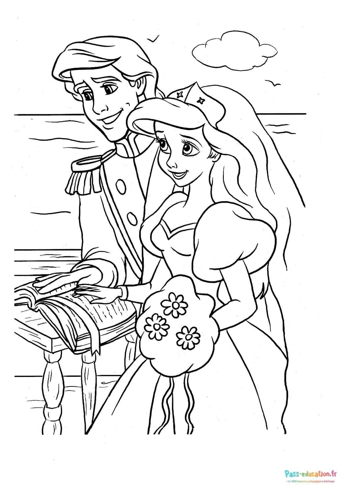 Coloriage Mariage à colorier à imprimer et colorier