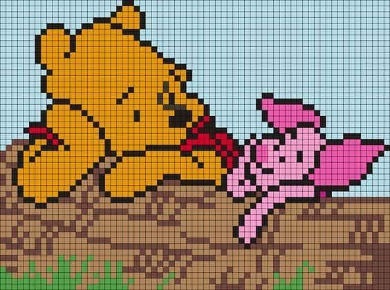 Coloriage Winnie et Porcinet à imprimer et colorier
