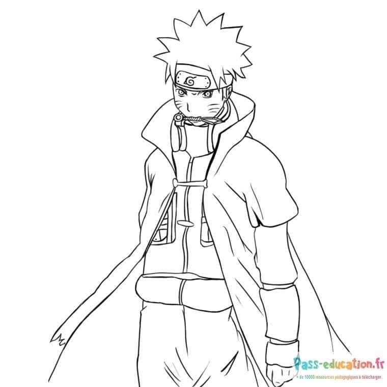 Coloriage Naruto Uzumaki à imprimer et colorier