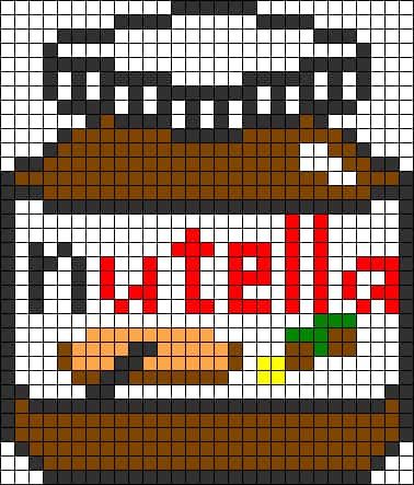 Coloriage Logo Nutella à imprimer et colorier