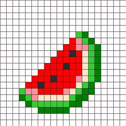 Coloriage Tranche de pastèque à imprimer et colorier