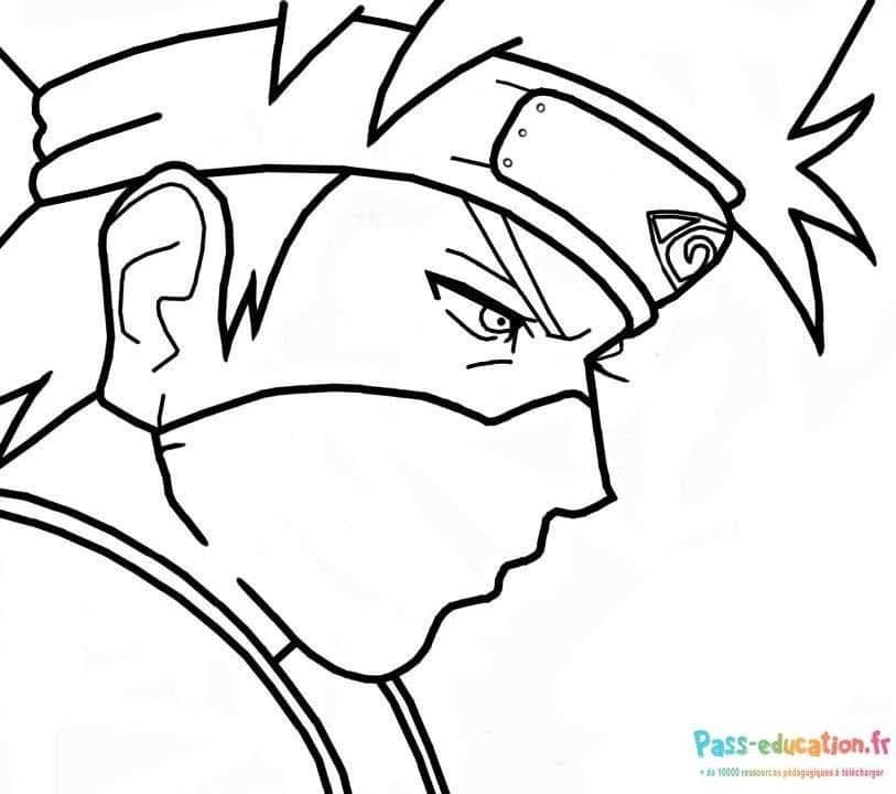 Coloriage Naruto en action à imprimer et colorier