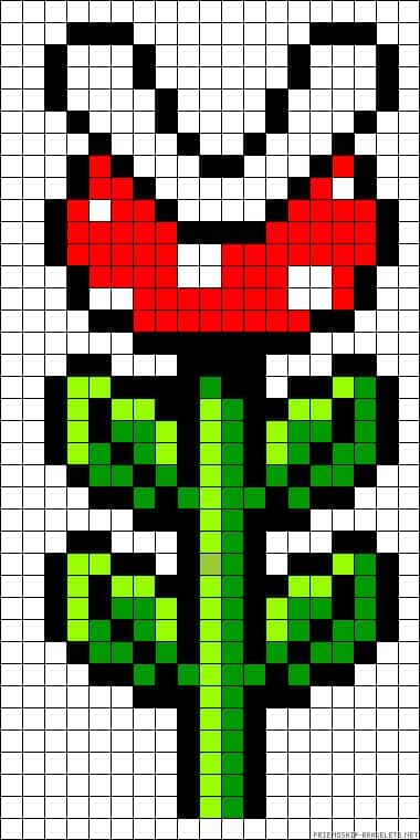 Coloriage Piranha Plante à imprimer et colorier