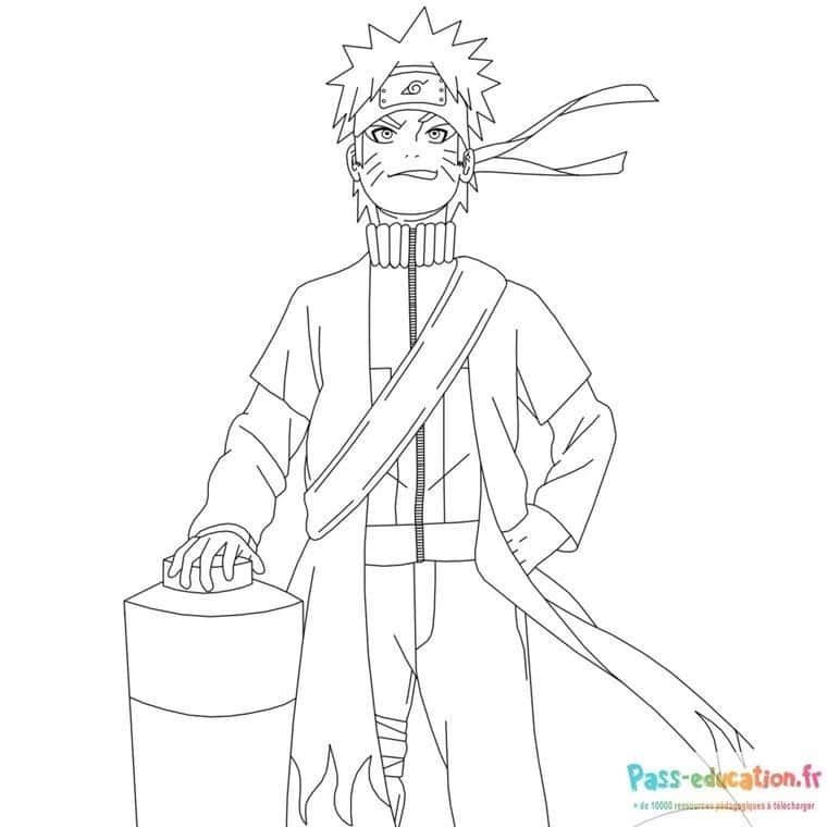 Coloriage Ninja de Konoha à imprimer et colorier
