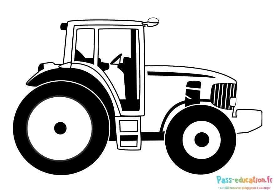 Coloriage Tracteur à colorier à imprimer et colorier
