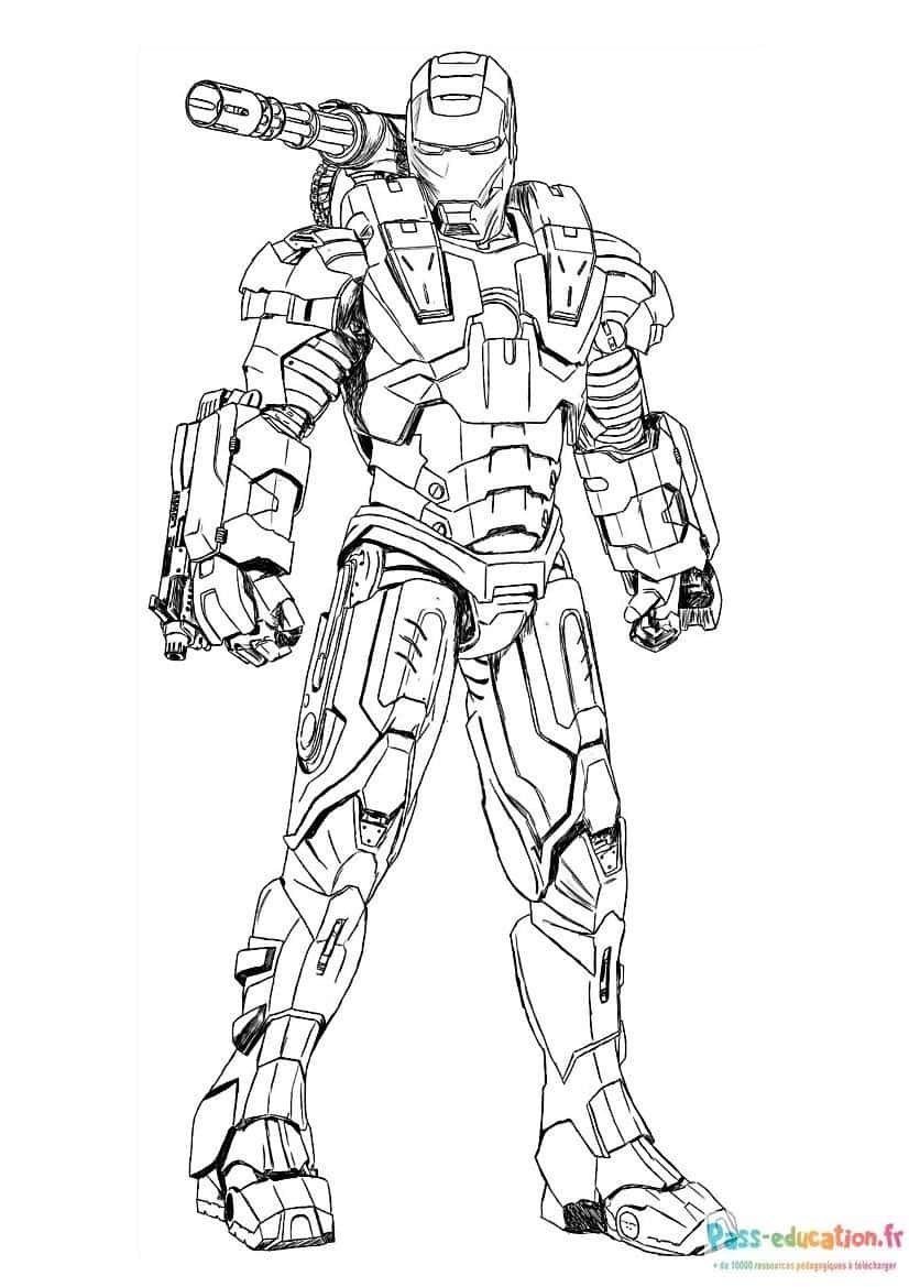 Coloriage Armure de combat à imprimer et colorier