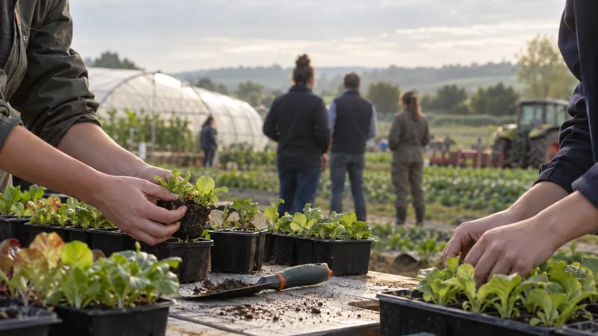 Photographie d'illustration générée par IA, sans texte, en lien avec : Aider aux investissements des lycées agricoles privés et maisons familiales rurales