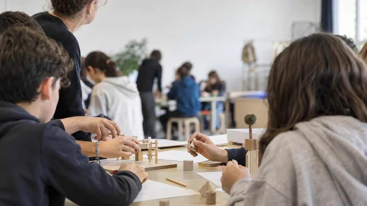 Photographie d'illustration générée par IA, sans texte, en lien avec : AIDES AUX PROJETS EDUCATIFS LIBRES DES COLLEGES