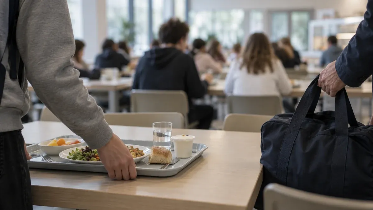 Photographie d'illustration générée par IA, sans texte, en lien avec : Fonds social régional pour la restauration et l'hébergement des lycées