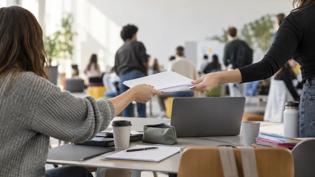 Photographie d'illustration générée par IA, sans texte, en lien avec : Bourgogne-Franche-Comté : Lutte contre la précarité étudiante - la Région passe à l’action sur les campus
