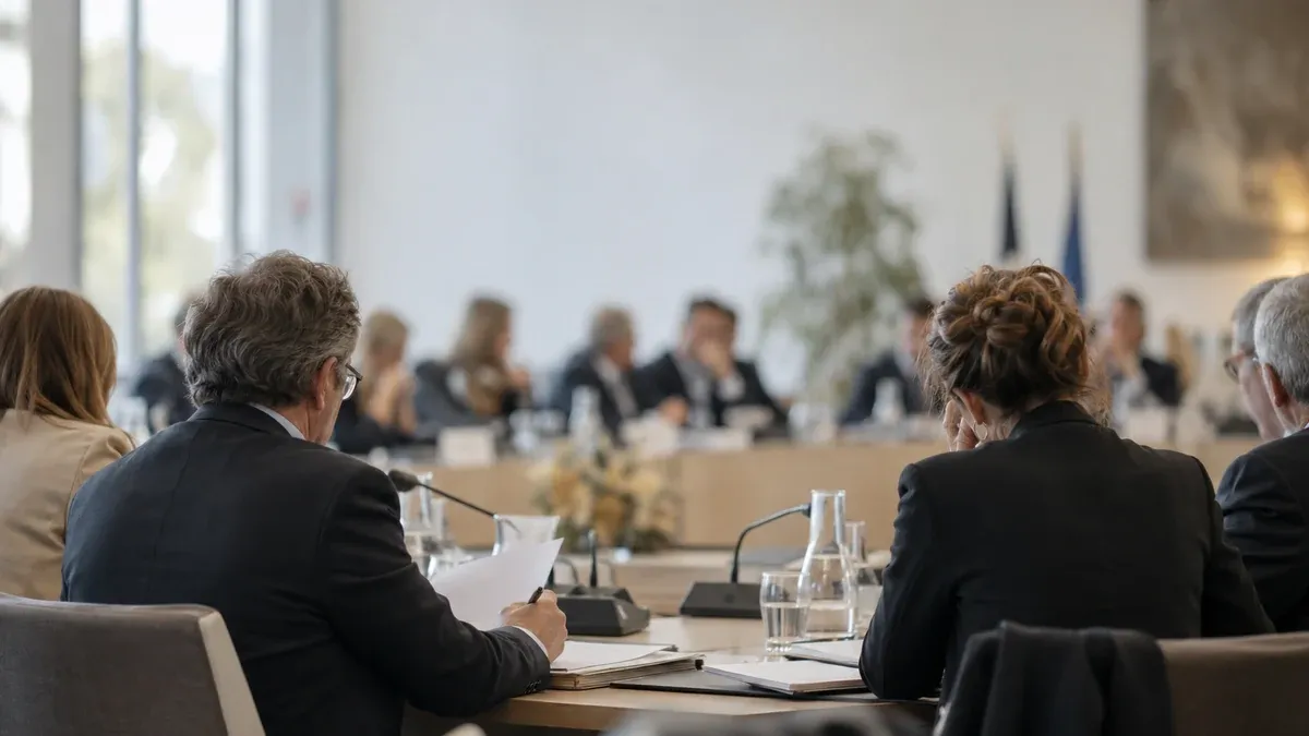 Photographie d'illustration générée par IA, sans texte, en lien avec : Club parlementaire de Régions de France : les Régions alertent sur les enjeux du PLF 2027