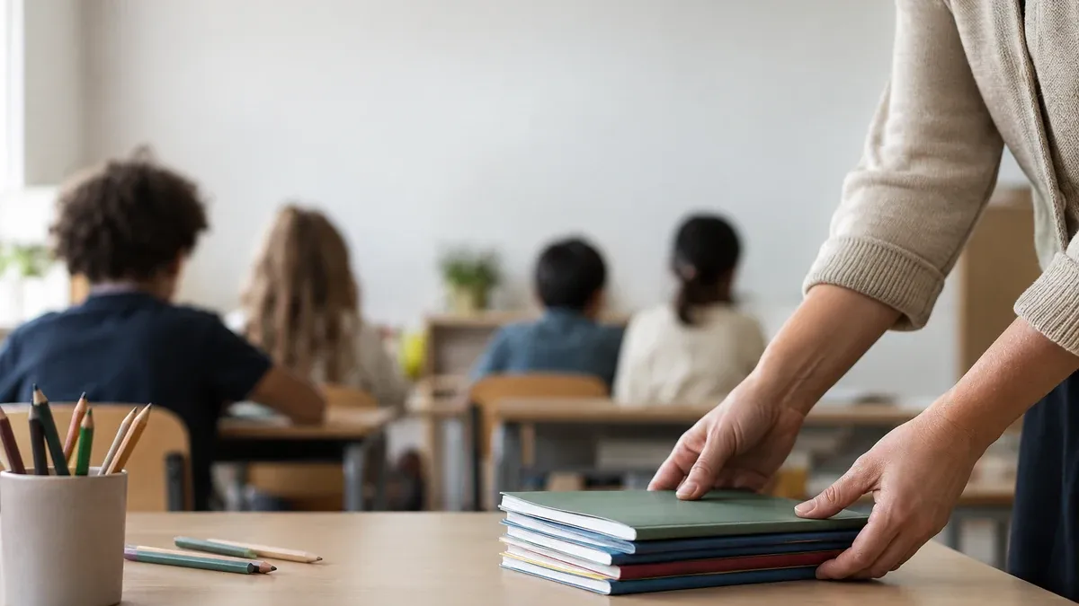 Photographie d'illustration générée par IA, sans texte, en lien avec : Éducation : Action Éducation salue l’engagement de la France mais rappelle l’urgence de dépasser les effets d’