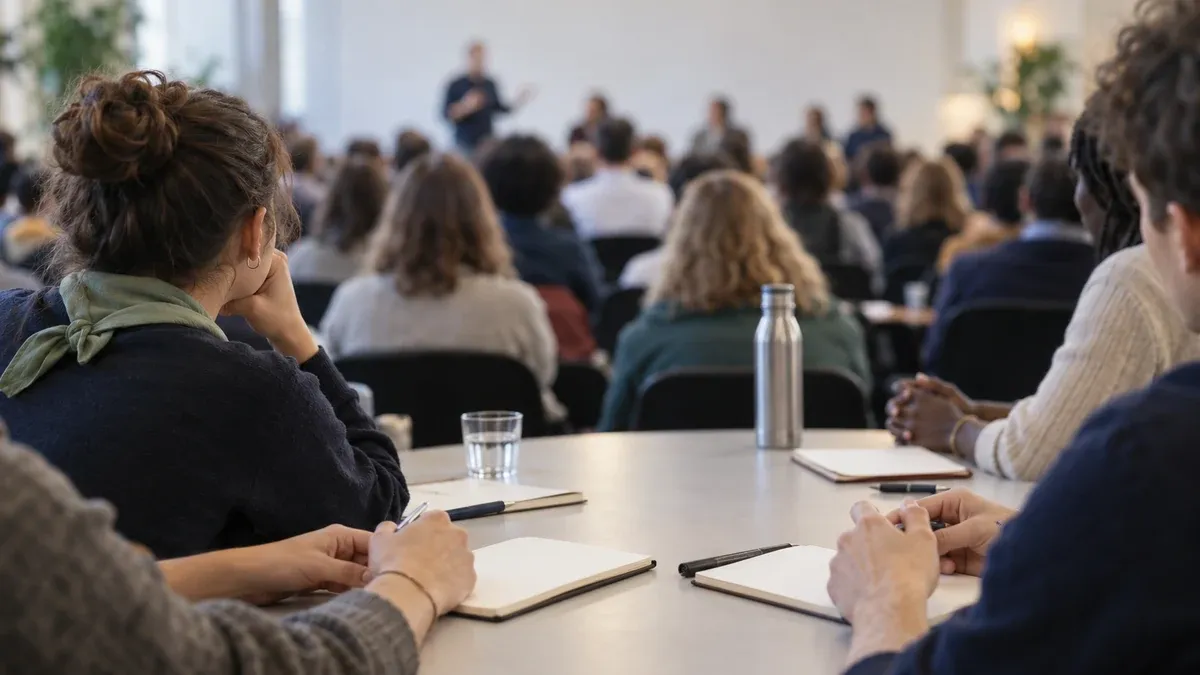 Photographie d'illustration générée par IA, sans texte, en lien avec : « L’engagement, c’est habiter le monde » : les SGDF au cœur des débats sur la jeunesse
