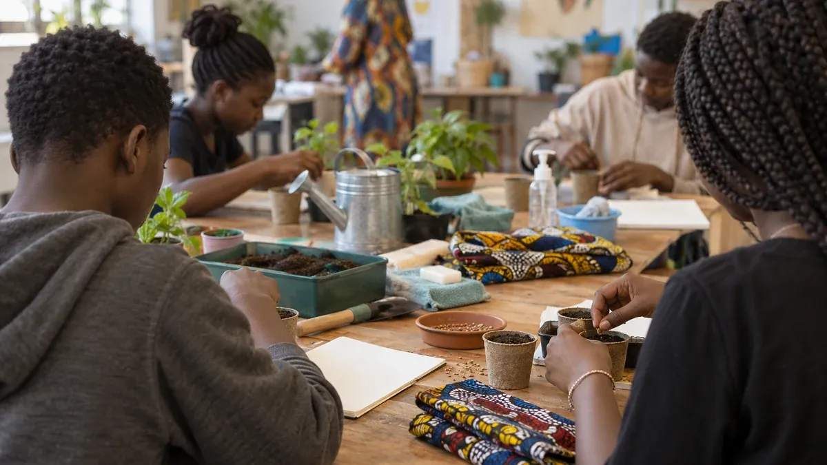 Photographie d'illustration générée par IA, sans texte, en lien avec : L’engagement citoyen : un levier de développement local en Afrique