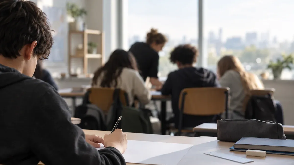 Photographie d'illustration générée par IA, sans texte, en lien avec : Niveau scolaire en recul : les entreprises face au défi des compétences