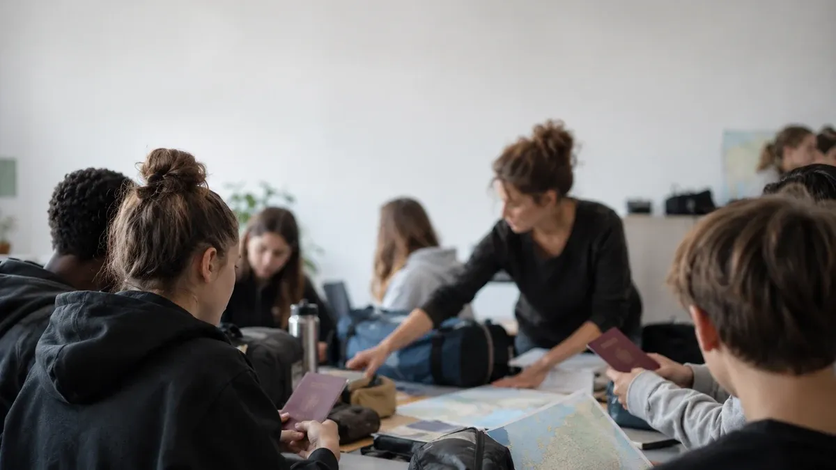 Photographie d'illustration générée par IA, sans texte, en lien avec : Cent jeunes de Seine-Saint-Denis assisteront aux Jeux olympiques de la Jeunesse