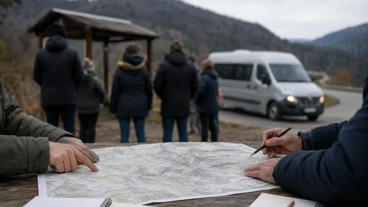 Photographie d'illustration générée par IA, sans texte, en lien avec : En montagne, la carte scolaire devra intégrer isolement et trajets