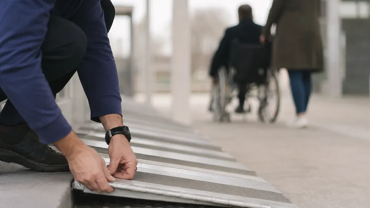 Photographie d'illustration générée par IA, sans texte, en lien avec : Handicap, les Régions défendent l’accessibilité dans les lycées et les gares