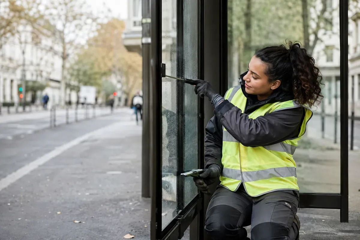 Agent de maintenance de mobilier urbain et publicitaire
