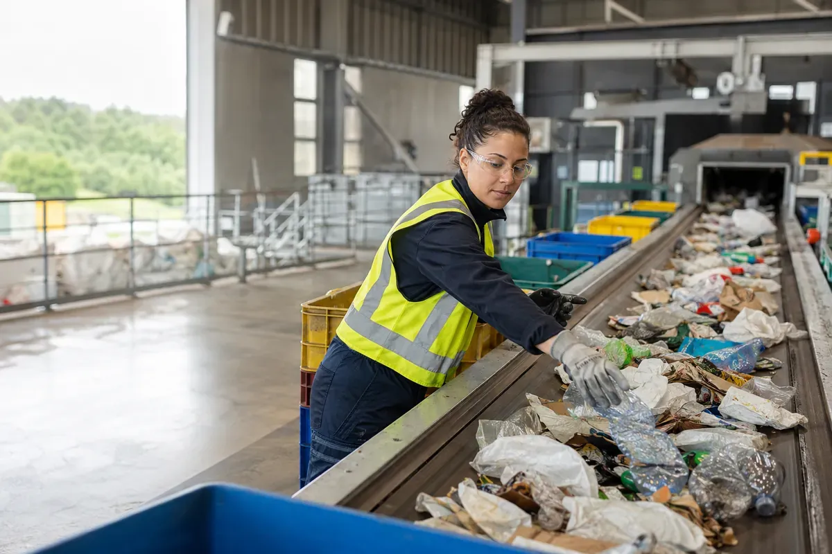 Agent de tri des déchets