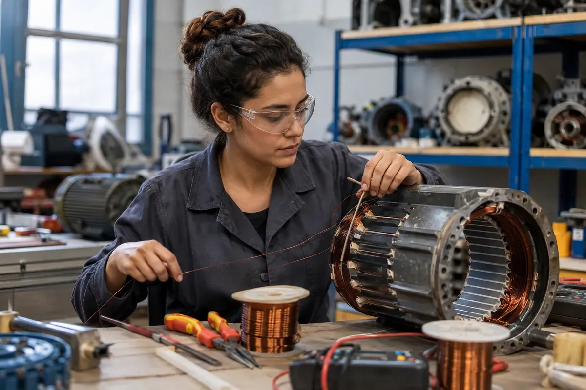Bobinier en électricité