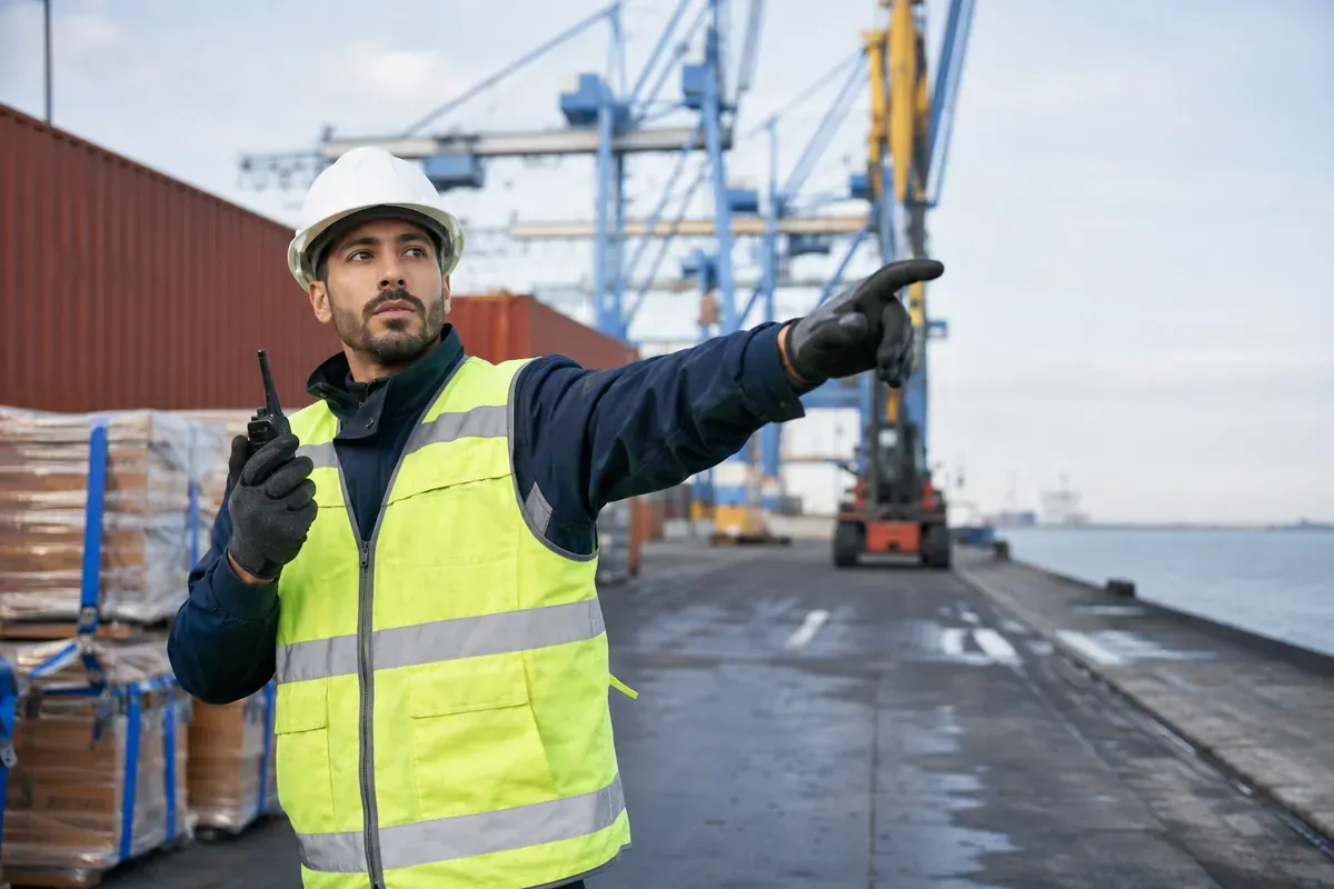 Chef d'équipe de manutention portuaire