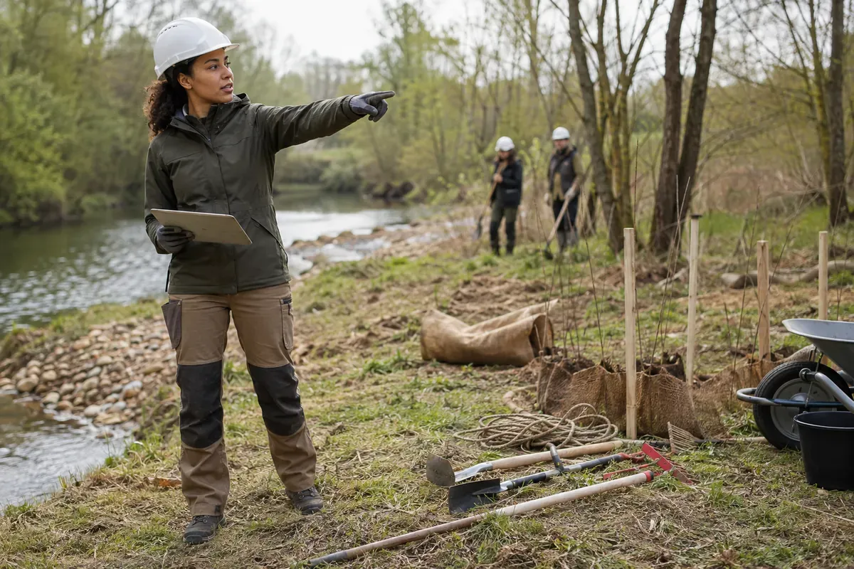 Chef d'équipe de travaux de milieux naturels