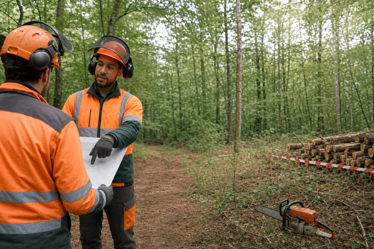 Chef d'équipe de travaux forestiers