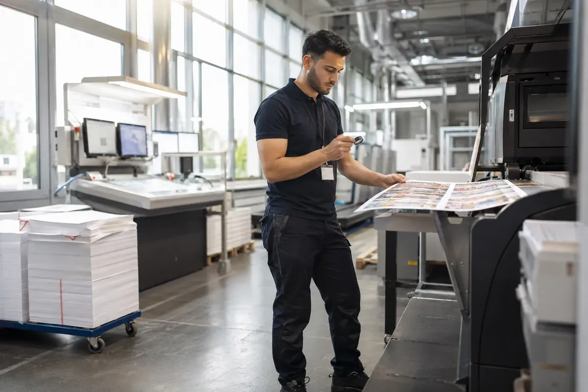 Chef de fabrication en industrie graphique