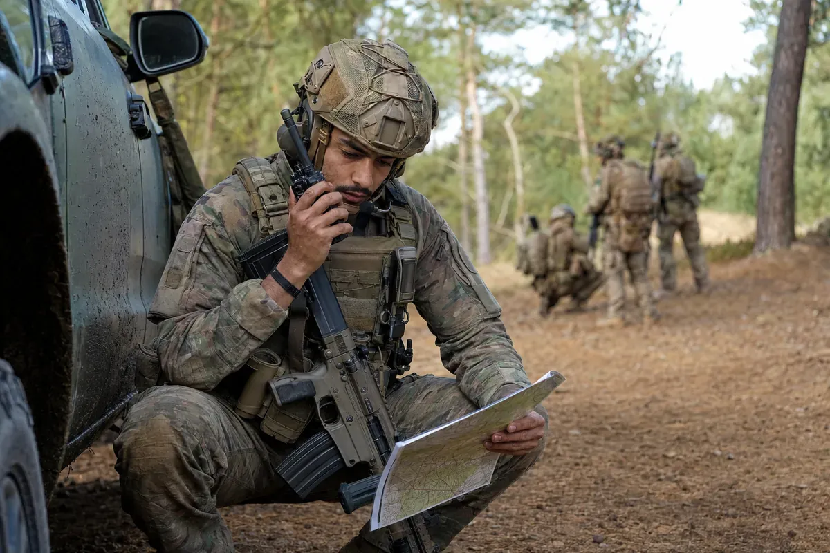 Combattant en milieu terrestre