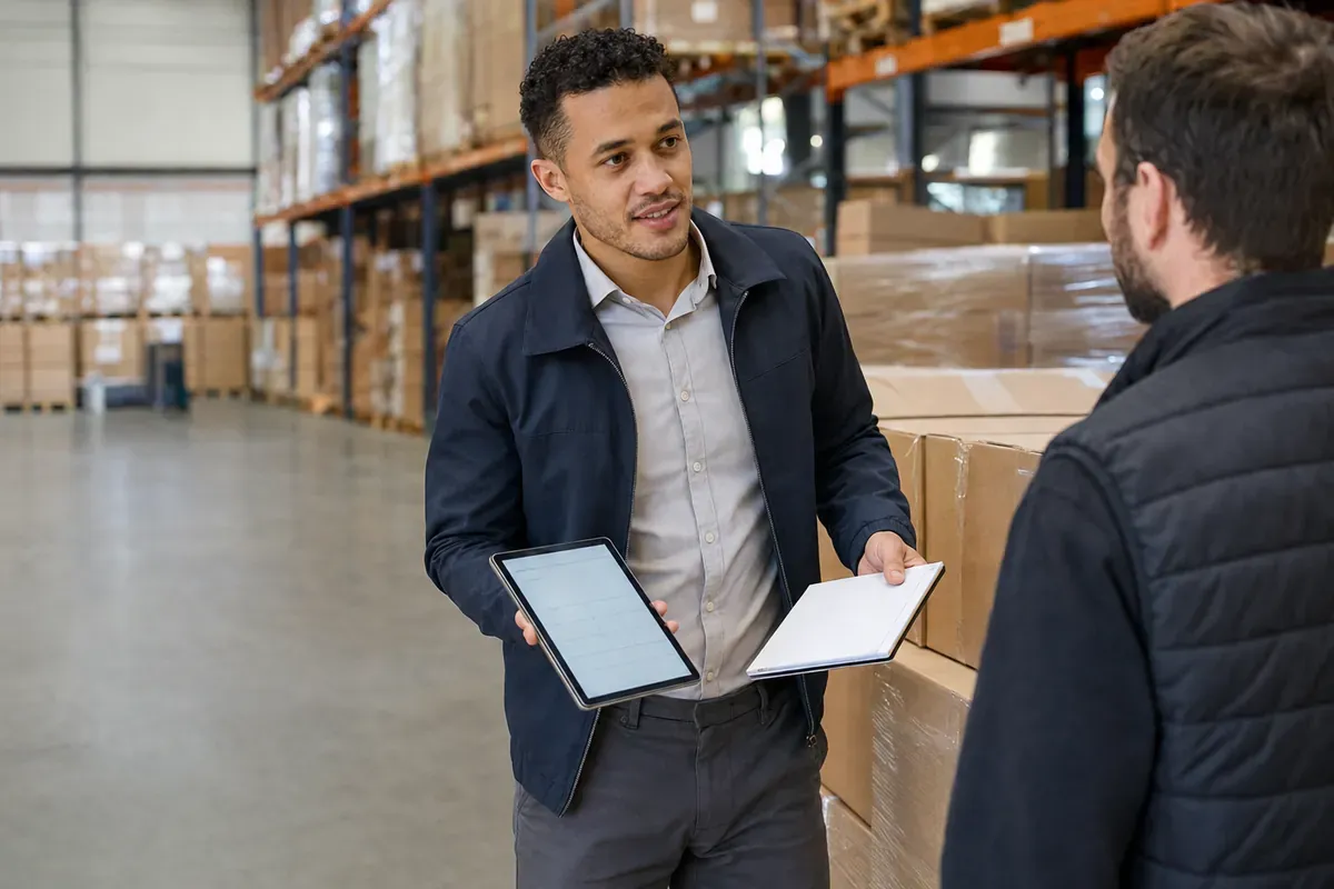 Commercial itinérant en entreprise de commerce de gros