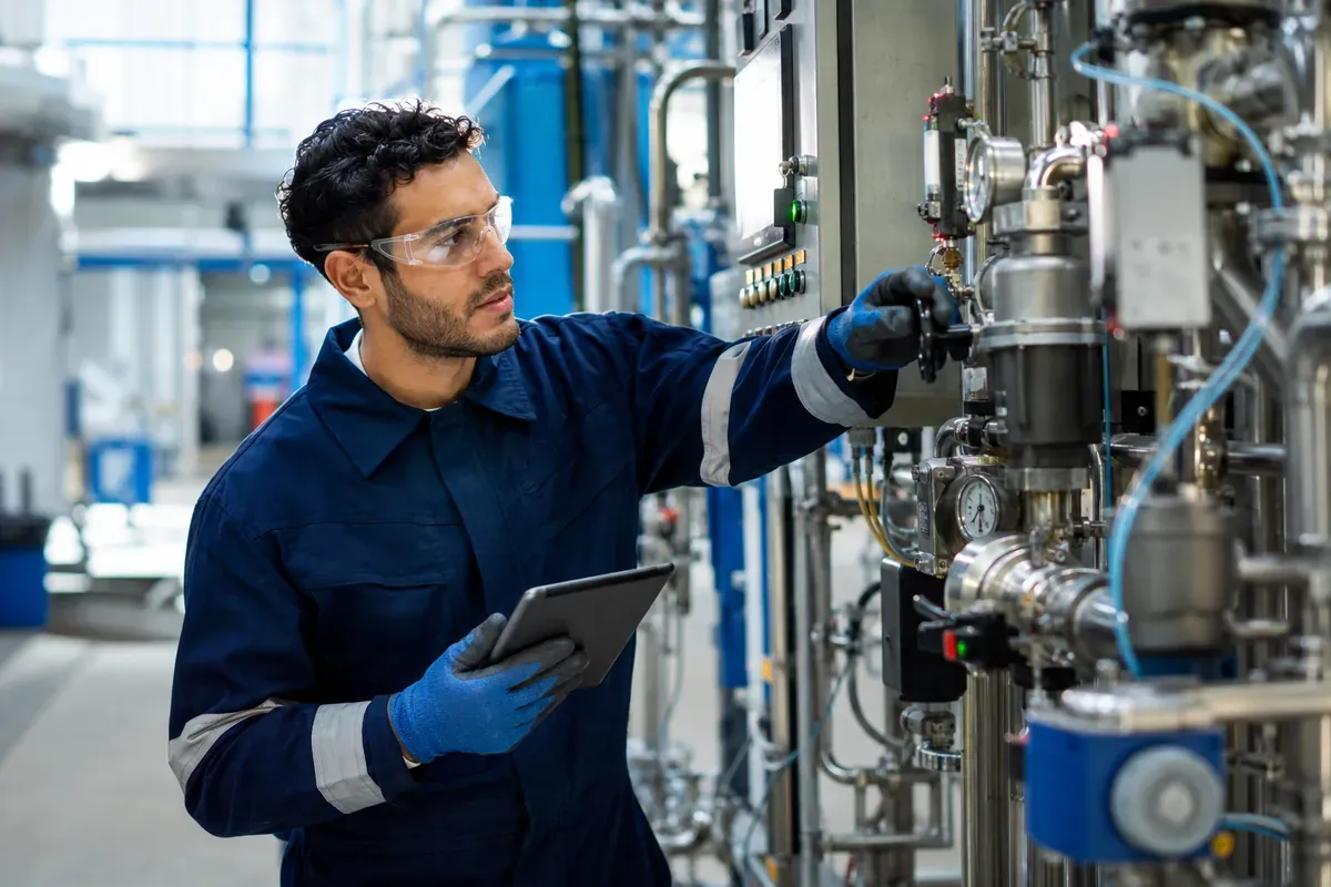 Conducteur de ligne en industrie chimique