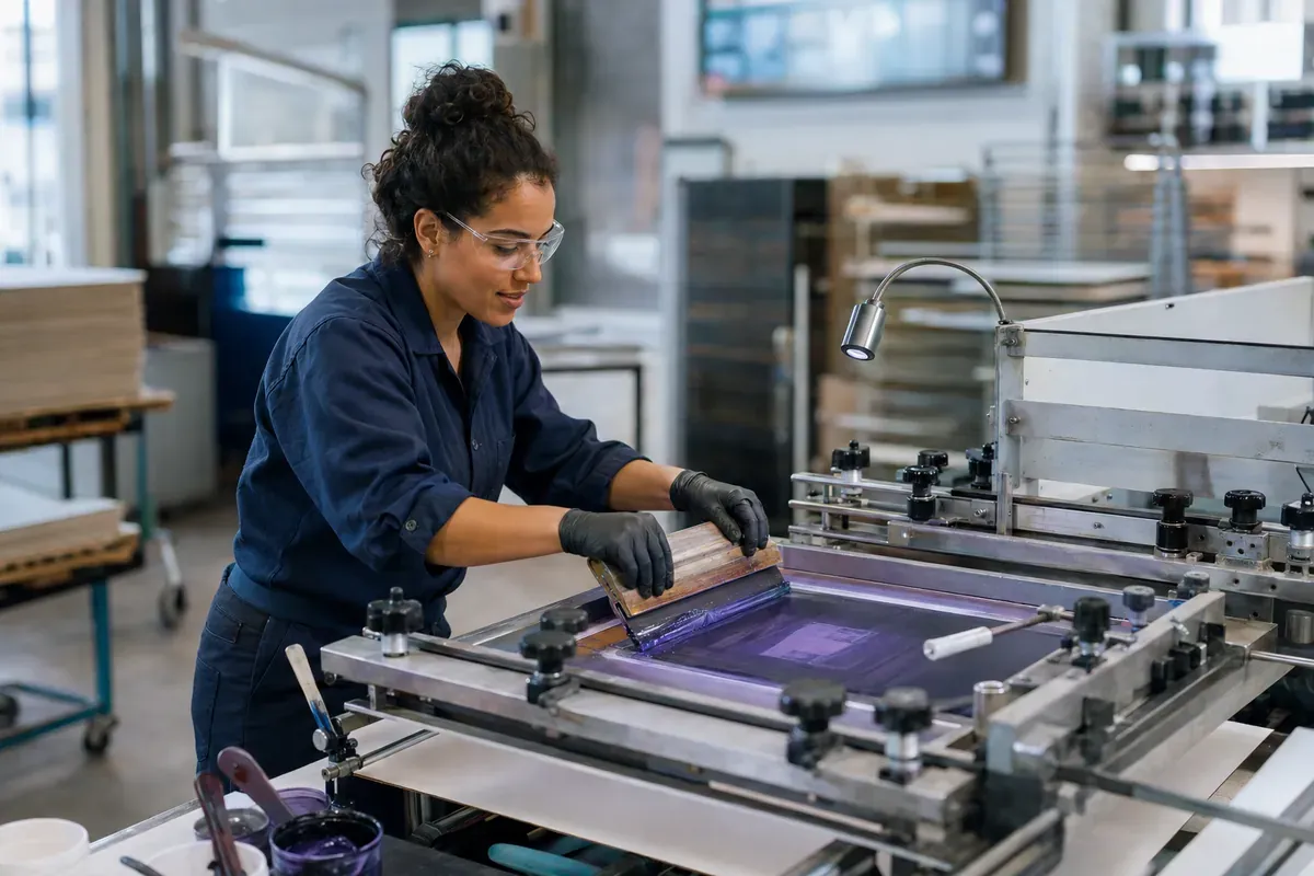 Conducteur de machines à sérigraphier