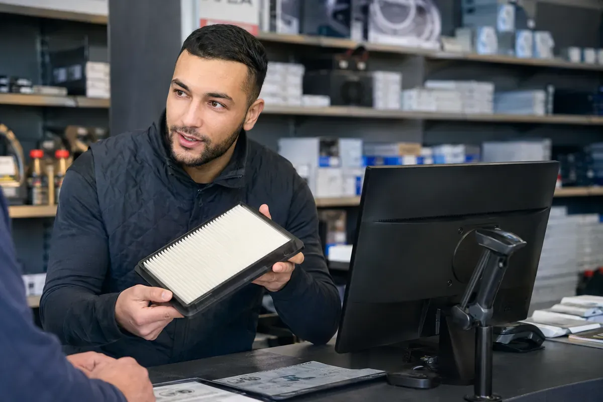 Conseiller de vente en pièces de rechange et accessoires de véhicules