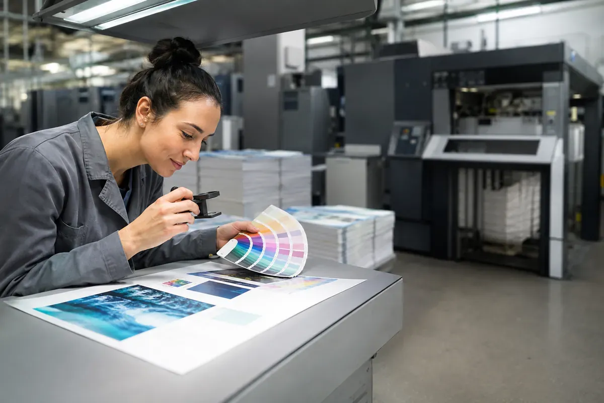 Contrôleur qualité en industrie graphique