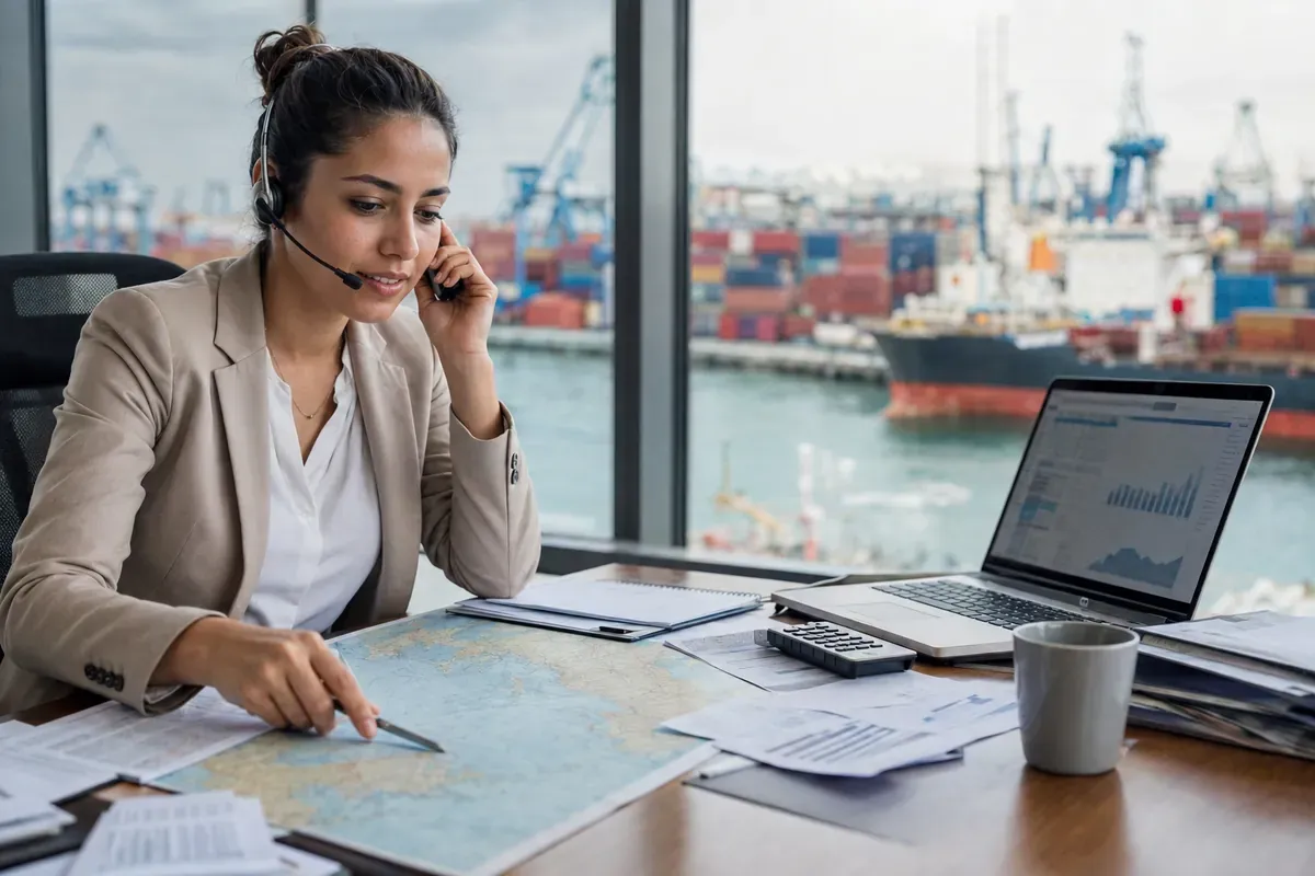 Courtier affrètement maritime