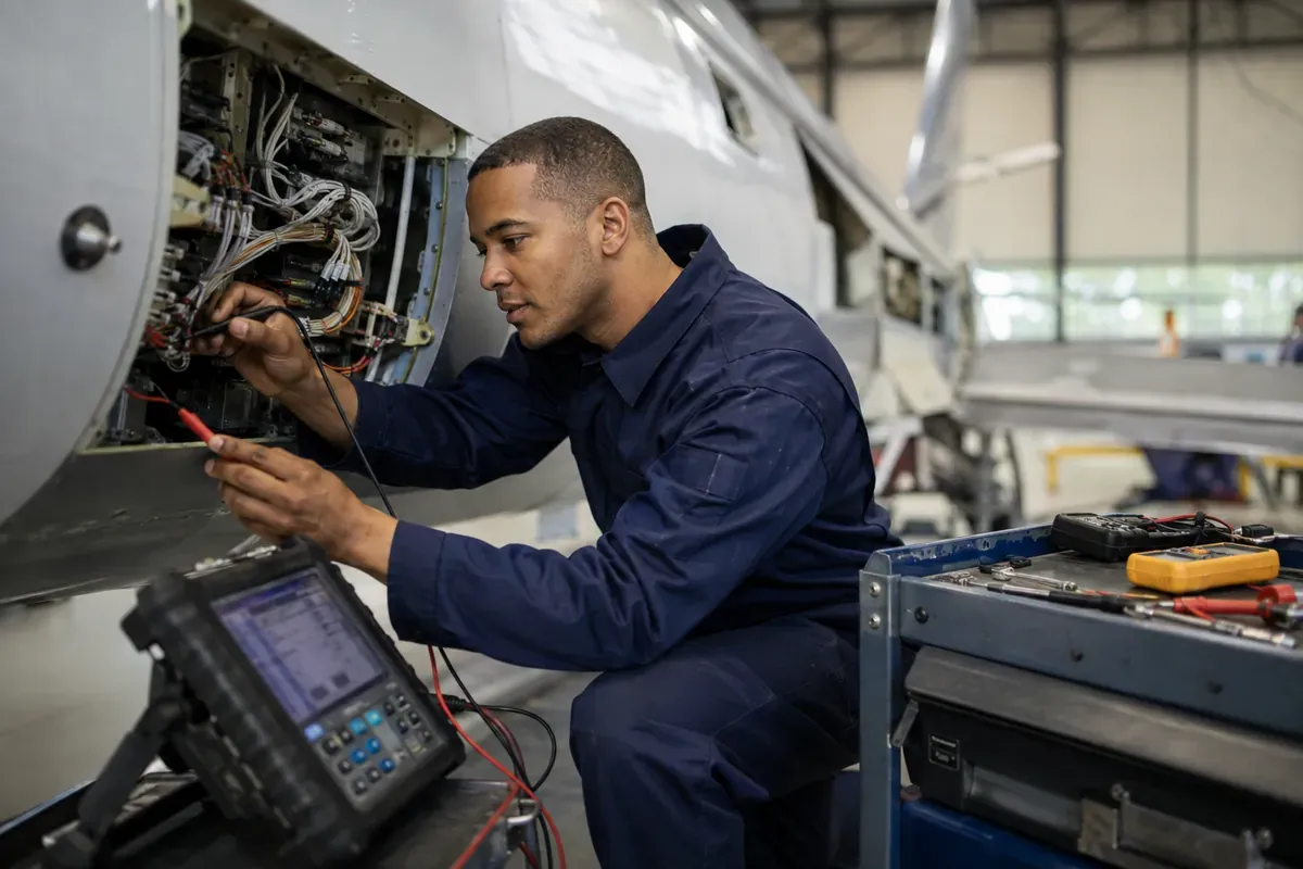 Electronicien de maintenance aéronautique