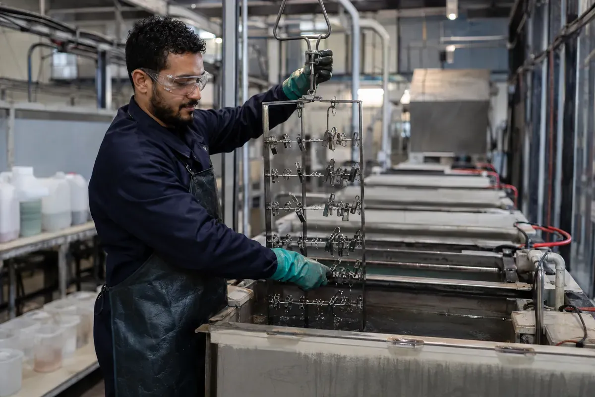 Galvanoplaste industriel