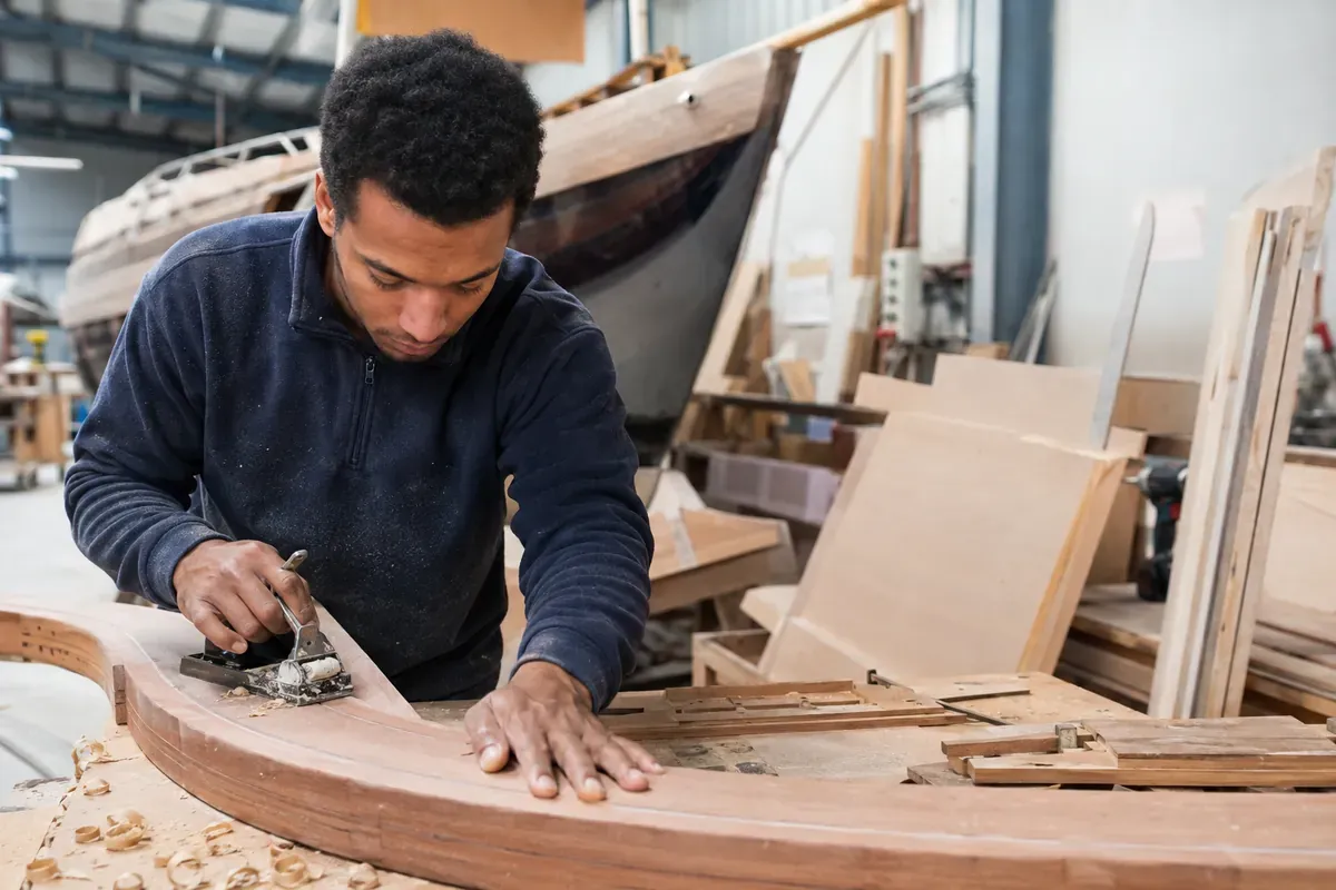 Menuisier en construction nautique