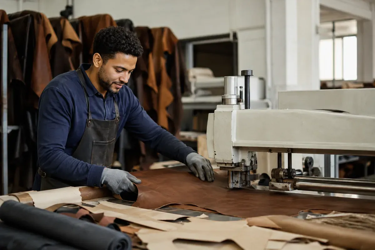 Opérateur de fabrication industrie des cuirs, peaux et matériaux associés